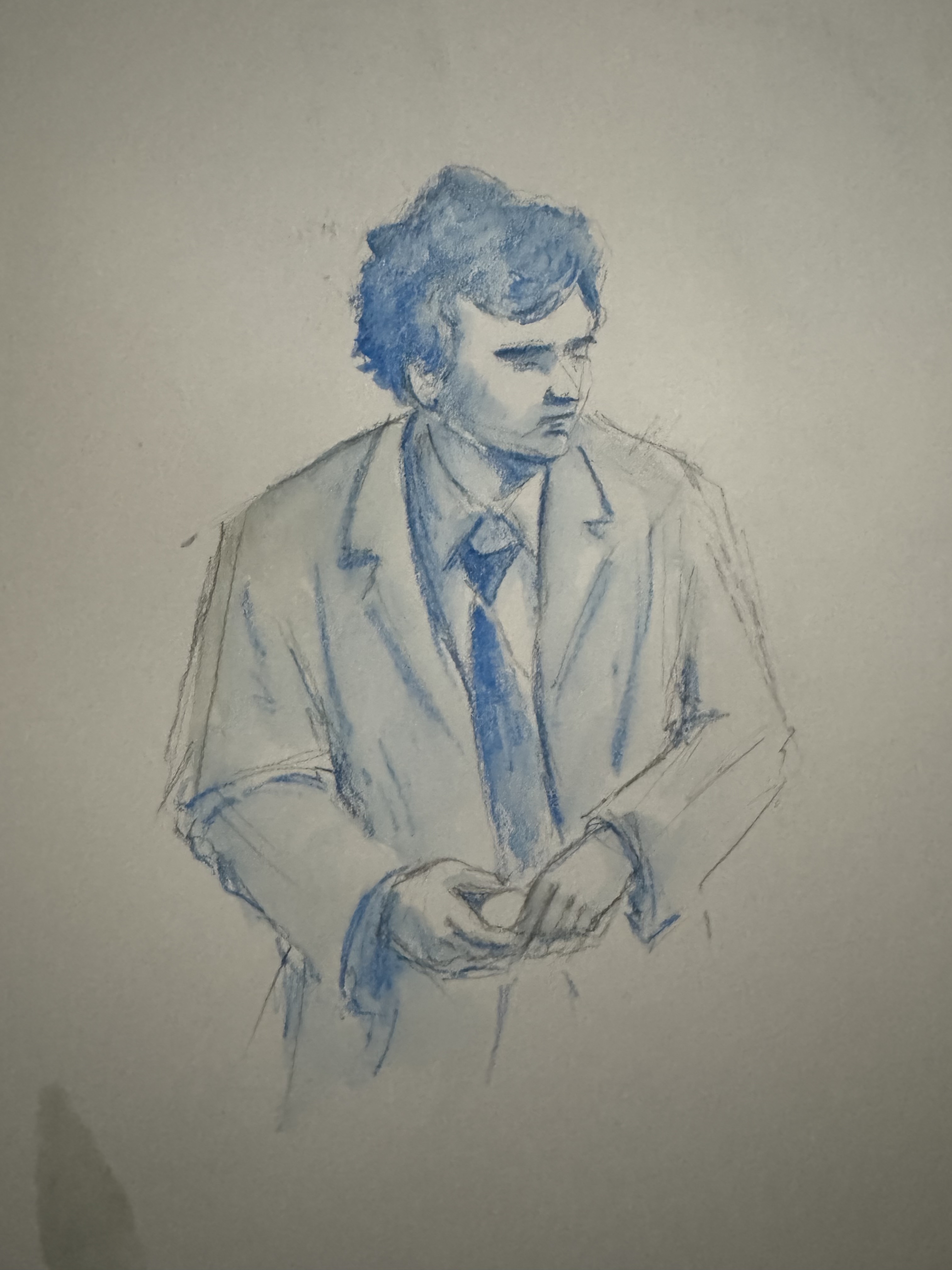 Columbo with an egg